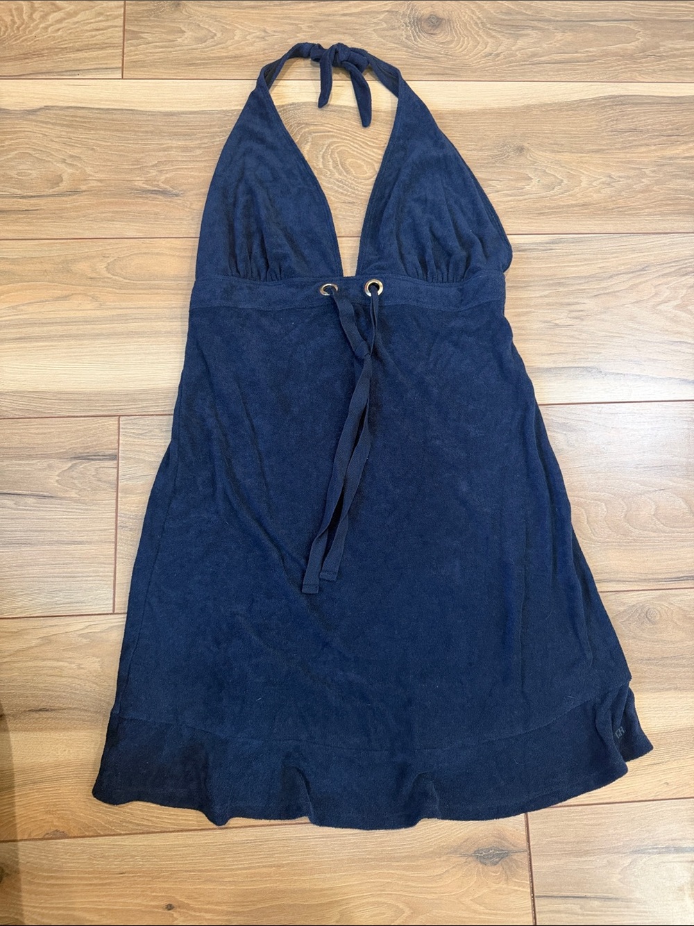 Tommy Hilfiger Navy Halter Beach Cover-Up